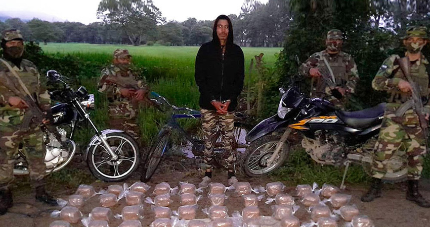 En esa zona del norte del país se presenta con frecuencia el trasiego de drogas. Foto: Cortesía/Ejército de Nicaragua