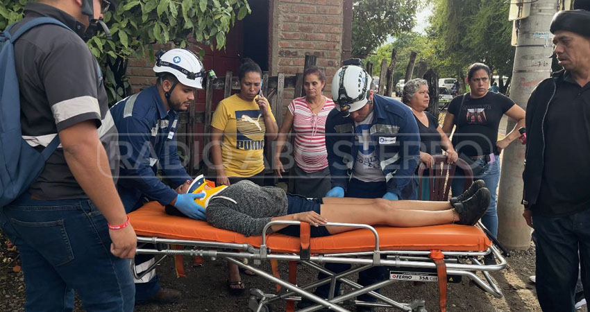 La afectada resultó con lesiones de gravedad. Foto: Dayana González/Radio ABC Stereo