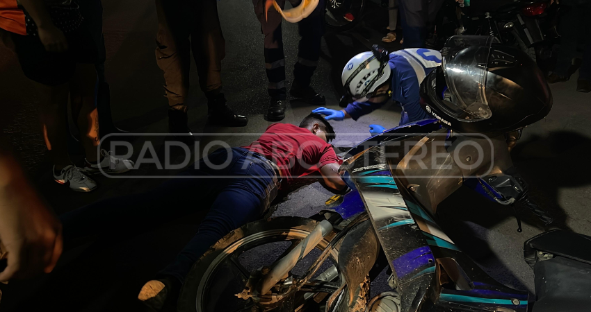 Uno de los lesionados fue trasladado al hospital San Juan de Dios. Foto: Dayana González/Radio ABC Stereo