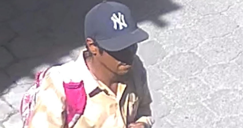 El sospechoso fue captado por cámaras de seguridad. Foto: Captura de pantalla/Radio ABC Stereo