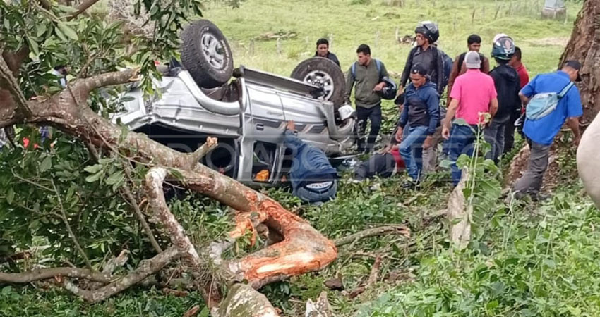 El hecho ocurrió en el sector Miralagos, carretera de Jinotega. Foto: Cortesía/Radio ABC Stereo