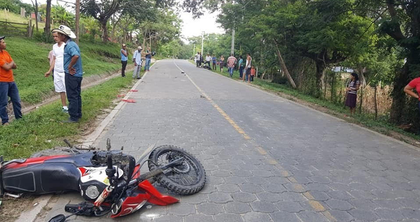 El accidente ocurrió en la comunidad La Piedra. Foto: Cortesía