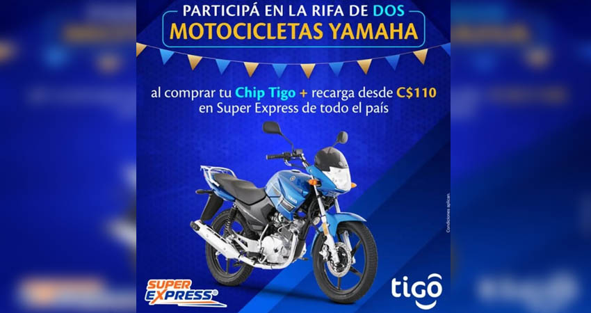 ¡Tigo y Super Express te premian con motocicletas!