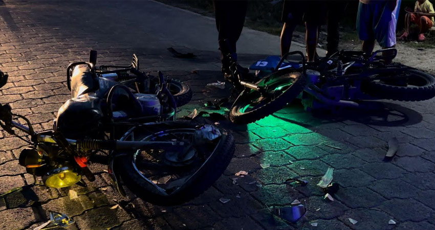 Dos lesionados en accidente vial en Jalapa. Foto: Radio ABC Stereo