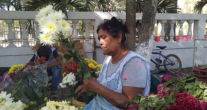 En cada puesto se ofrecen variedades de flores. Foto: José Enrique Ortega/Radio ABC Stereo