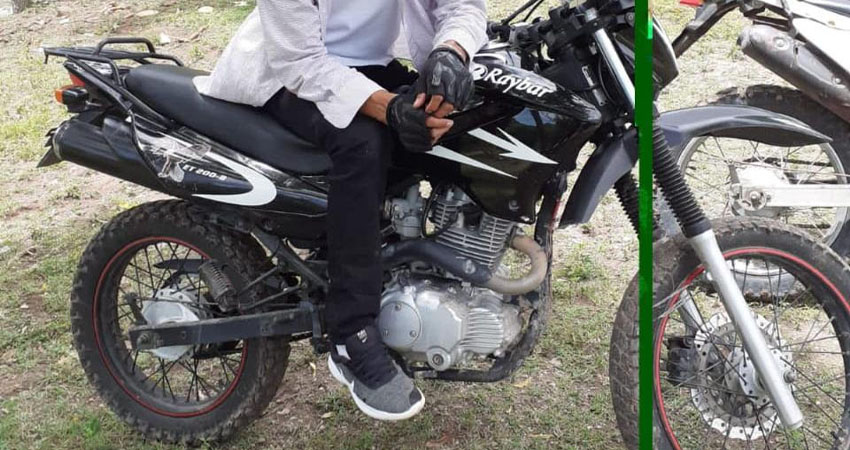 La motocicleta robada es Raybar 200, con placa MT 26617. Foto: Cortesía/Radio ABC Stereo