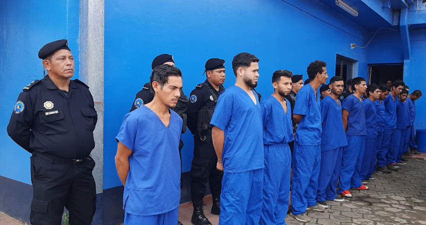 Personas detenidas en el departamento de Estelí en la última semana. Foto: Cortesía/Radio ABC Stereo
