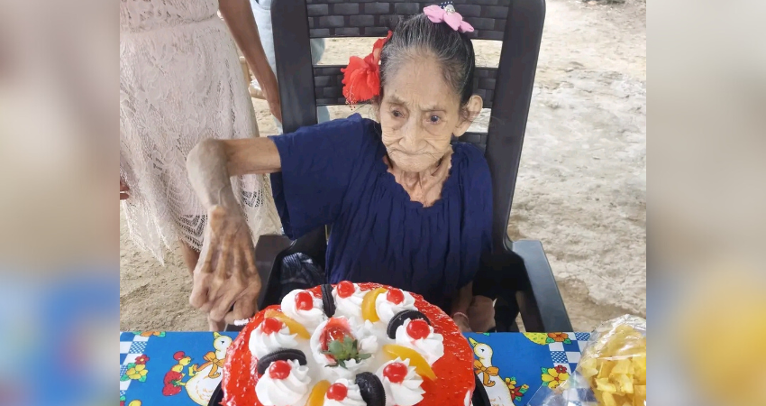 Doña Juanita sueña con poder llegar a cumplir 120 años. Foto: Cortesía/Radio ABC Stereo