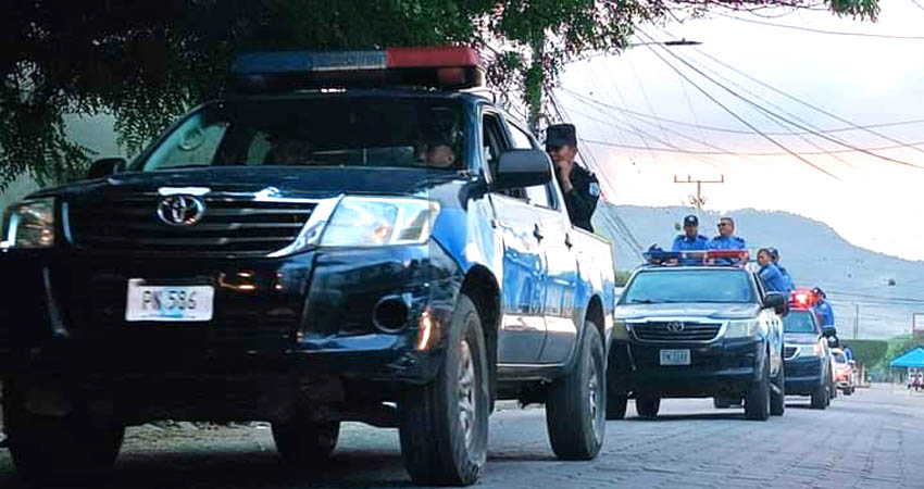 Despliegue policial en Ocotal. Foto: Cortesía/Radio ABC Stereo