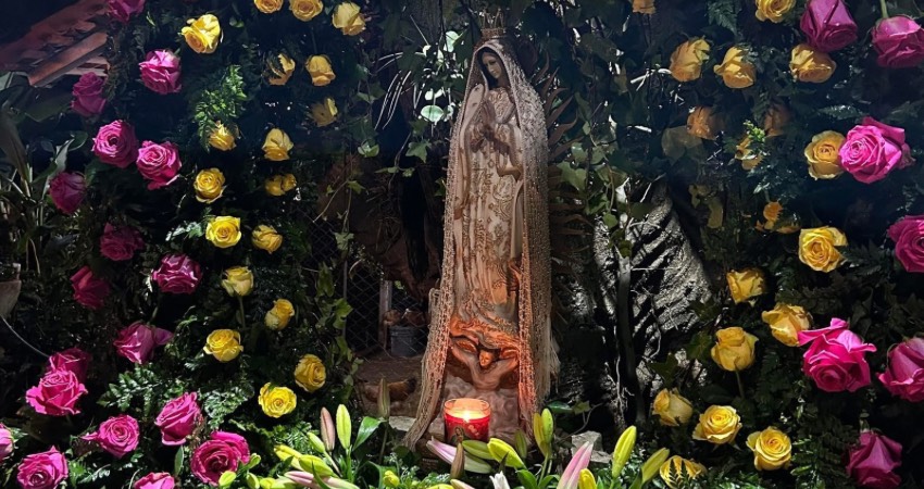 Altar a la Virgen de Guadalupe. Foto: Cortesía/Arllen Loza