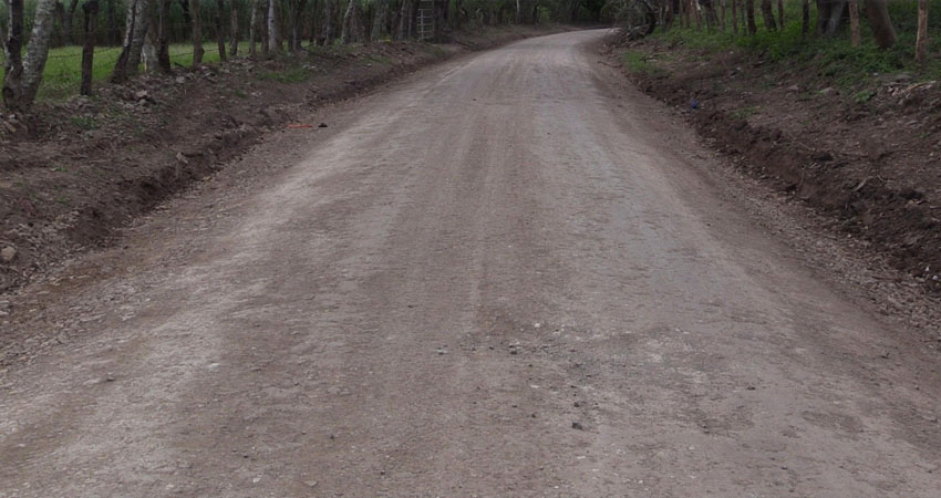 El mejoramiento fue a vías rurales que fueron dañadas por la tormenta tropical Sara. Foto: Cortesía/Radio ABC Stereo
