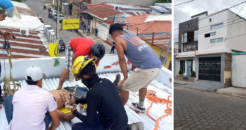 Hombre recibe descarga eléctrica mientras laboraba en el techo de un ...